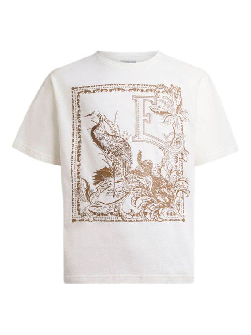 placed-print cotton T-shirt 1