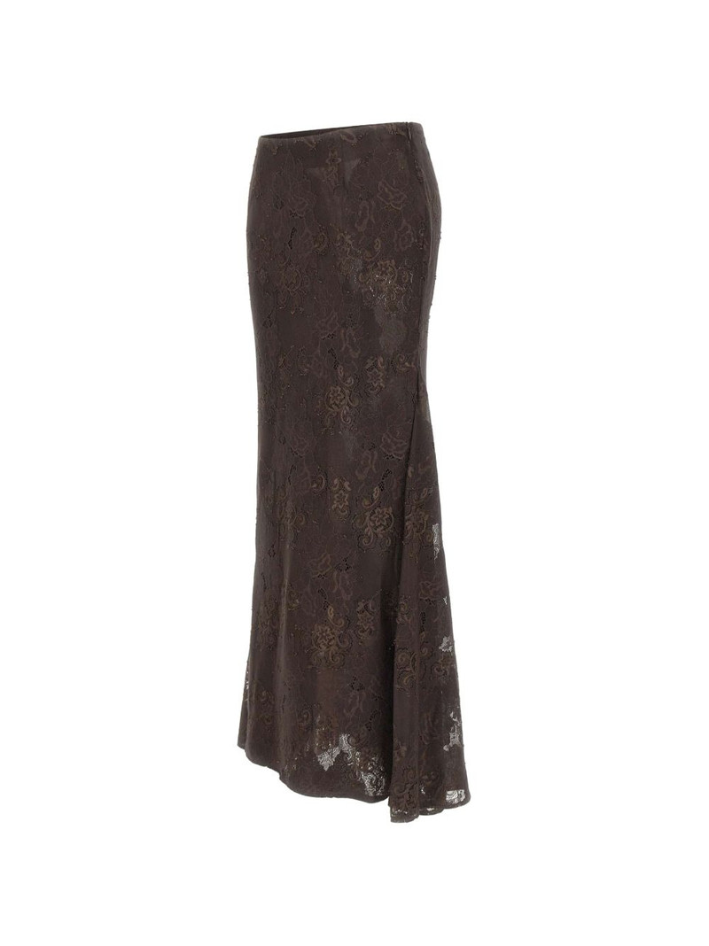 Pelé lace-overlay midi skirt 3