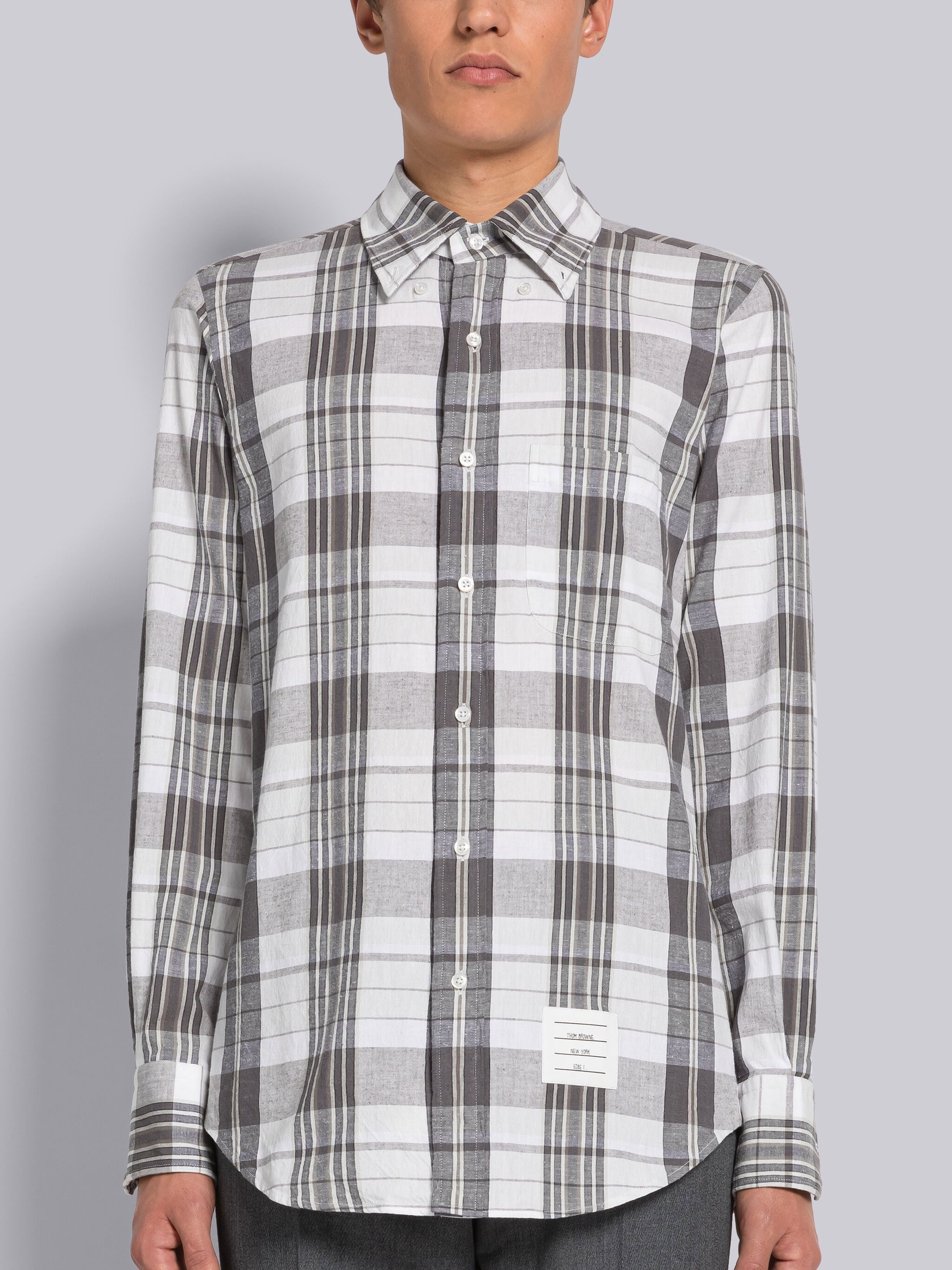 MADRAS COTTON STRAIGHT FIT SHIRT - 3
