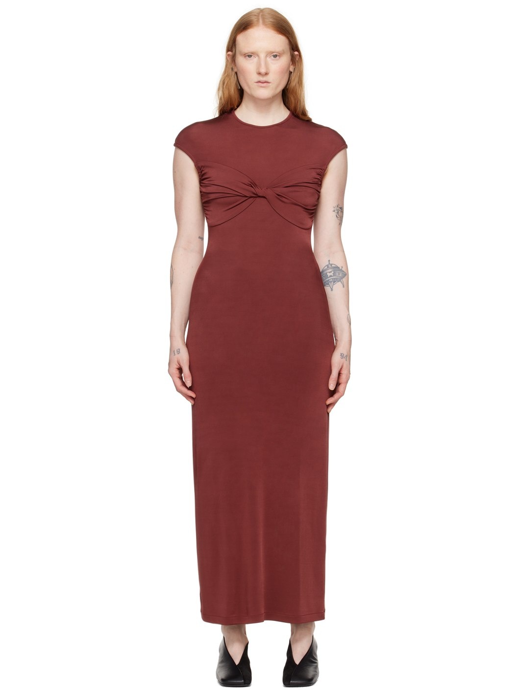 Burgundy Mali Maxi Dress - 1