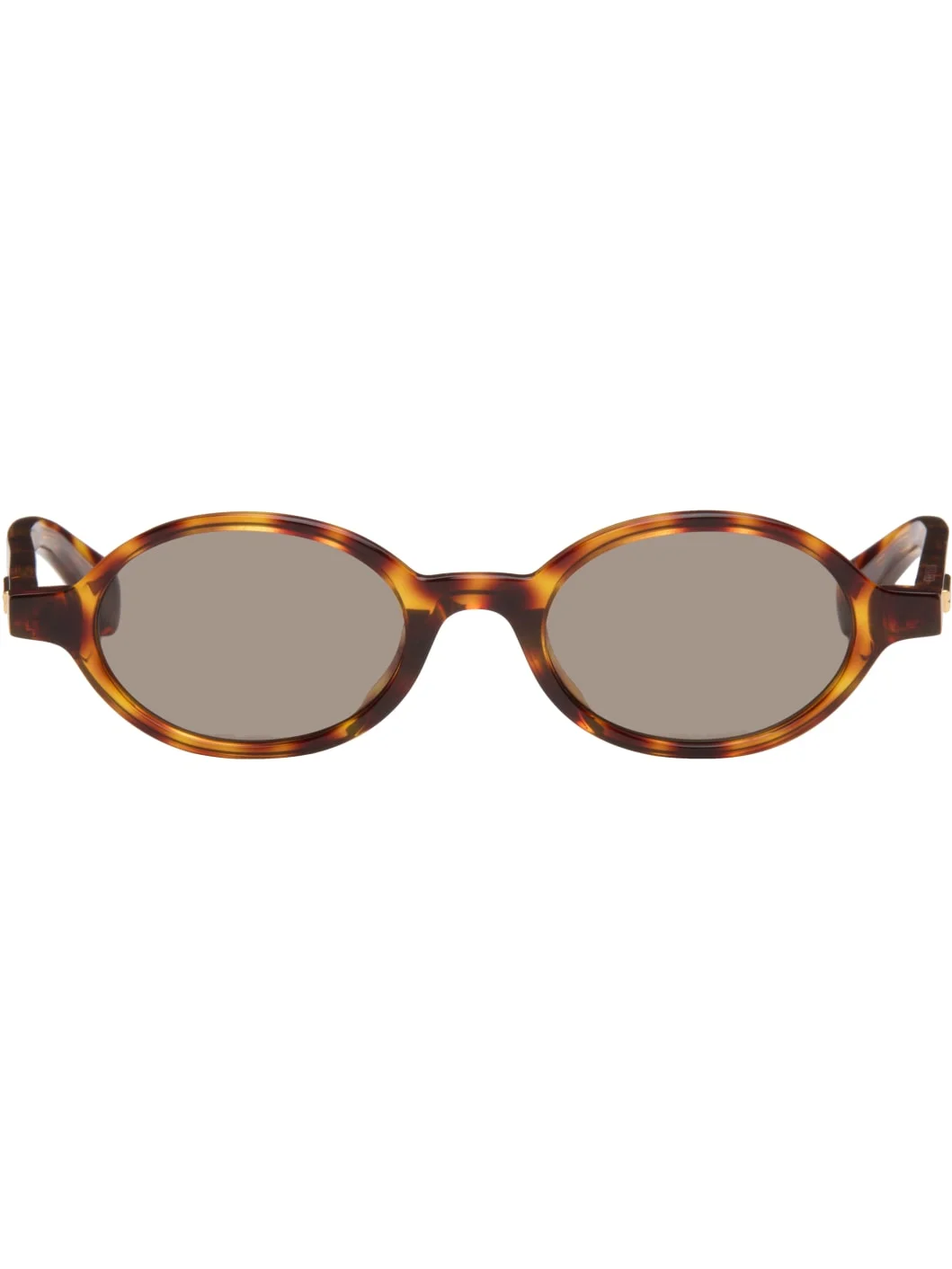 Brown Slim Ribbon Sunglasses - 1