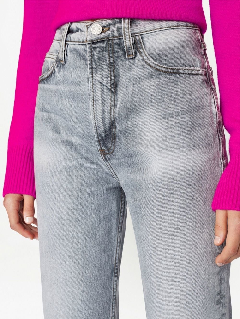 mid-rise straight jeans - 5