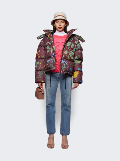 Loewe Herbarium Hooded Puffer Jacket Purple outlook