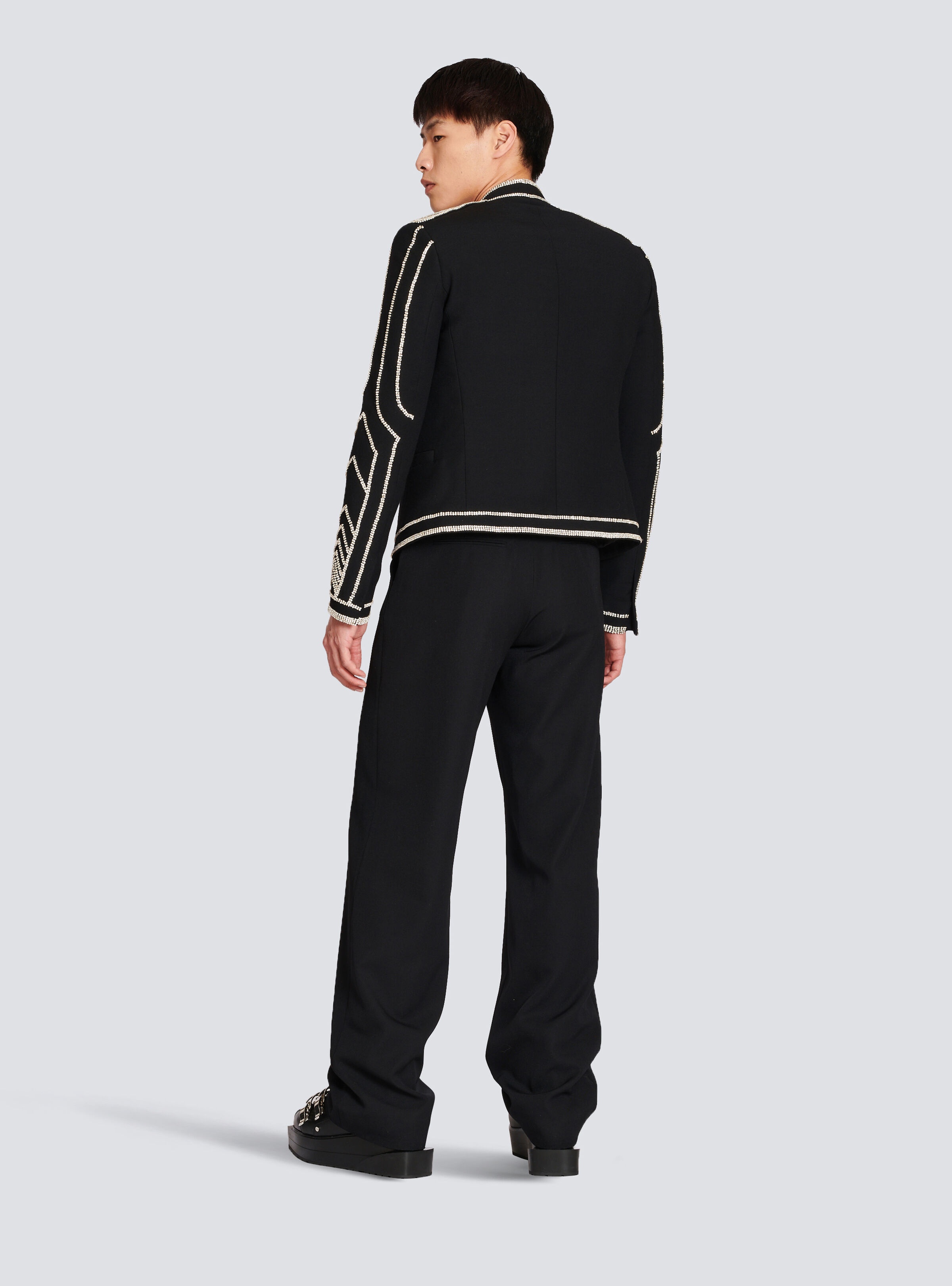 Embroidered wool jacket - 5