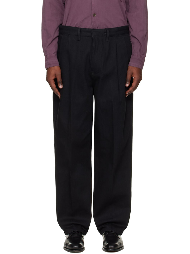Black Relaxed-Fit Jeans 1