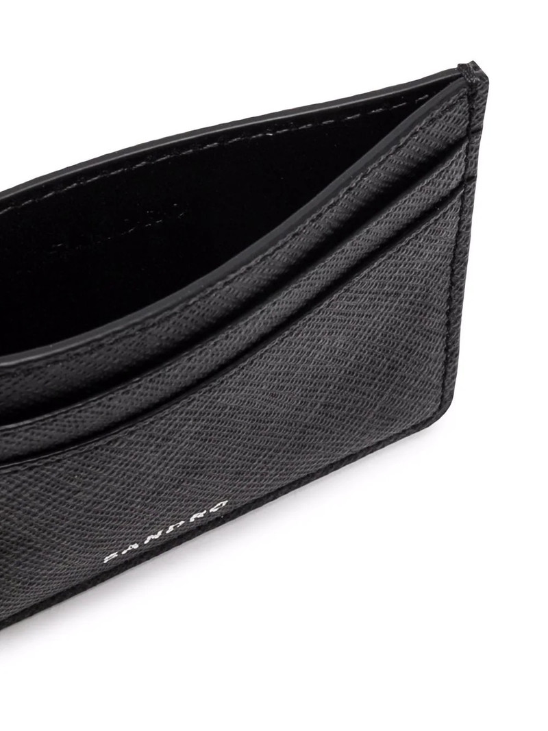 textured logo-embossed cardholder 3