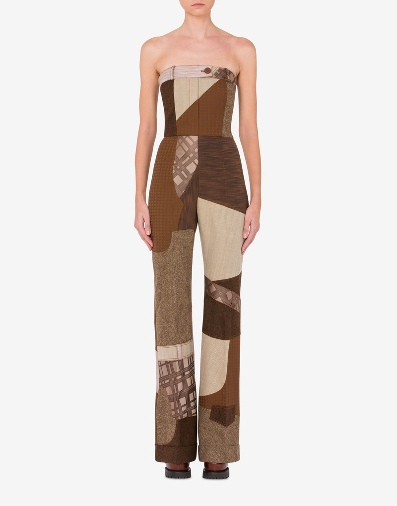 Moschino PATCHWORK CORSET JUMPSUIT outlook