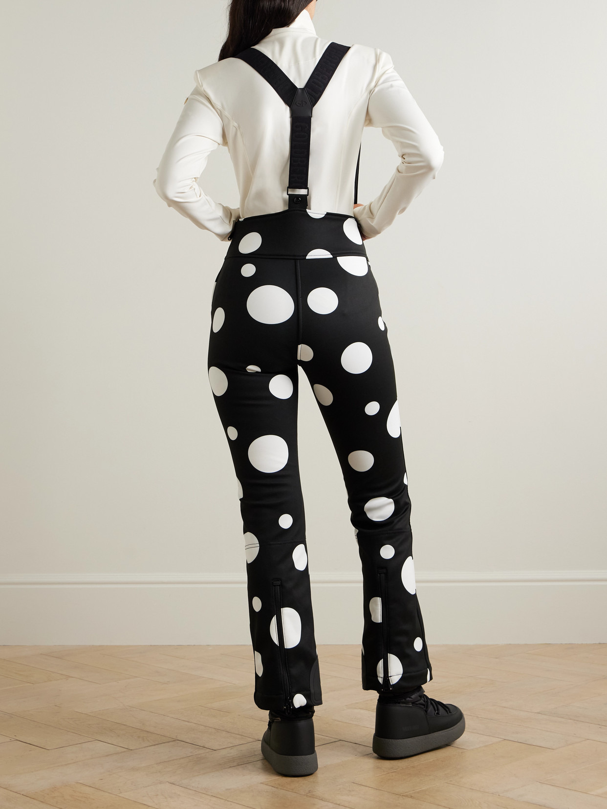 Ballon Printed Bootcut Ski Salopettes - 3