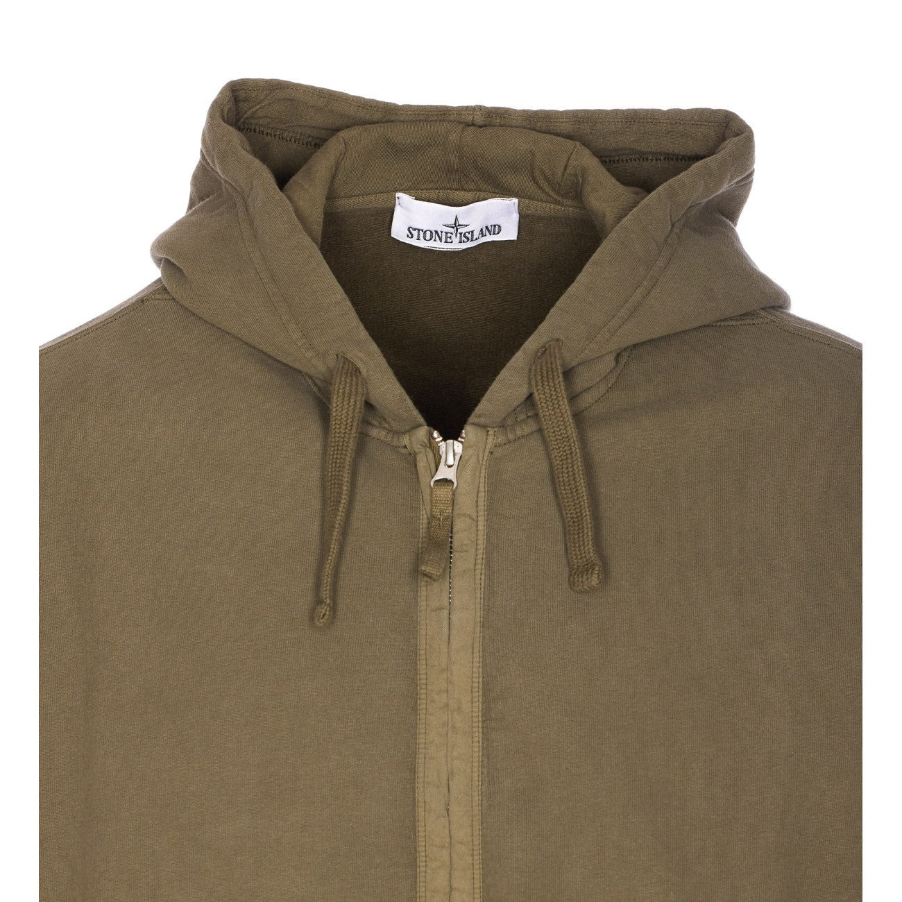 Stone Island Men Logo Zipped Hoodie - 4