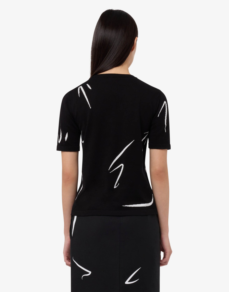 PURE COTTON INLAID KNITWEAR 1