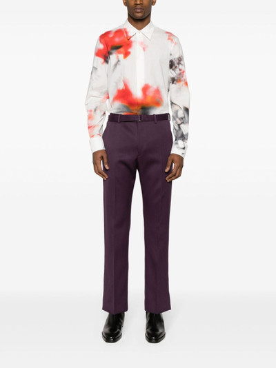 Alexander McQueen Obscured Flower printed shirt outlook