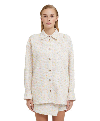 MSGM Multicolor tweed shirt with pockets outlook