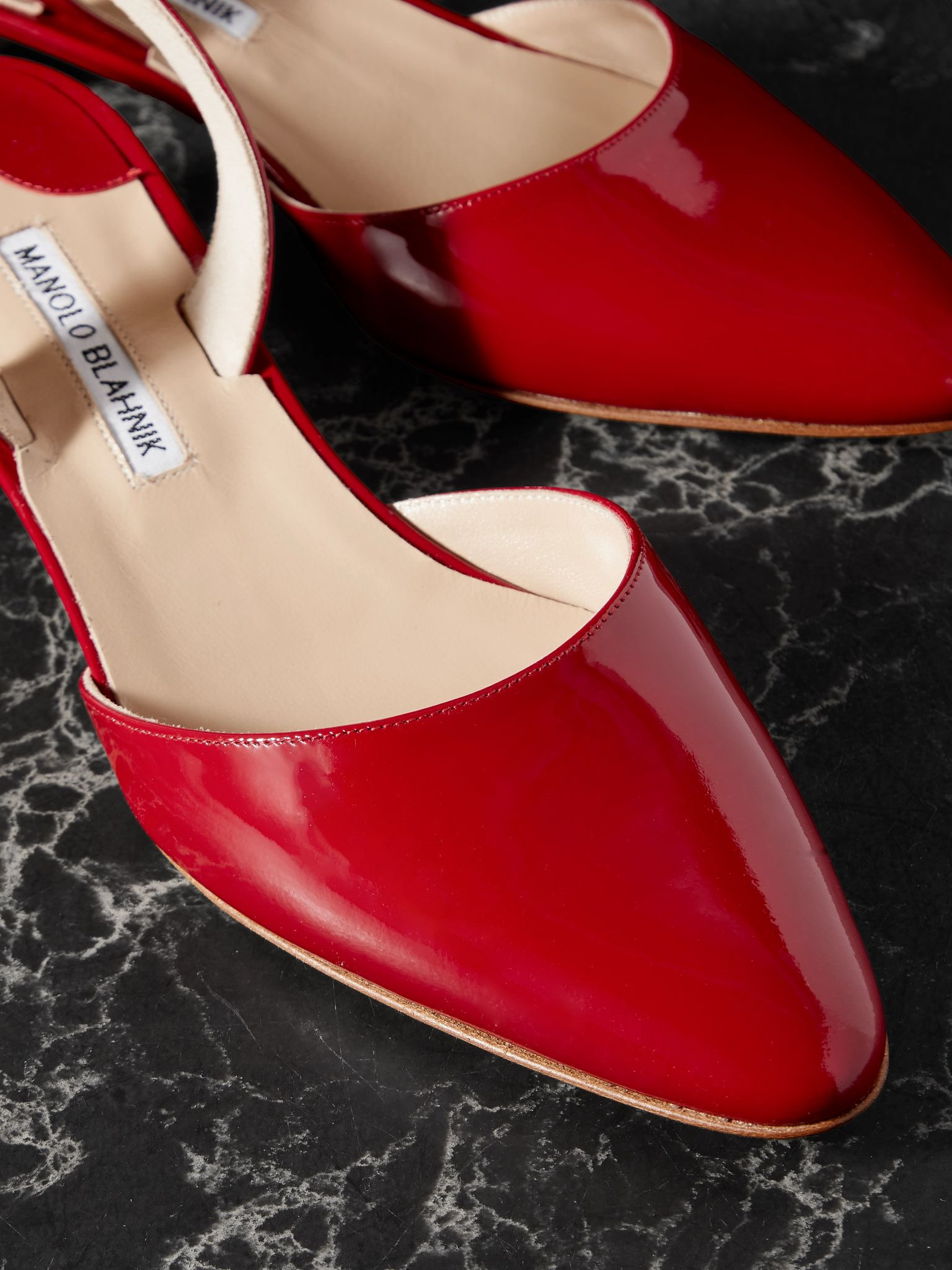 Aspro 30 patent-leather pumps Red - 4