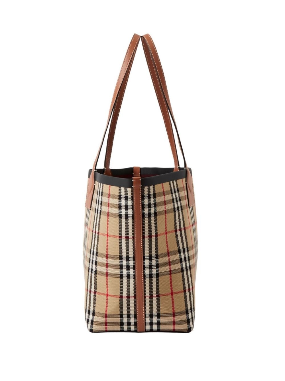 medium London check-pattern tote bag - 3