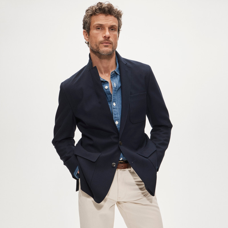 Blazer in Italian fresco wool 3