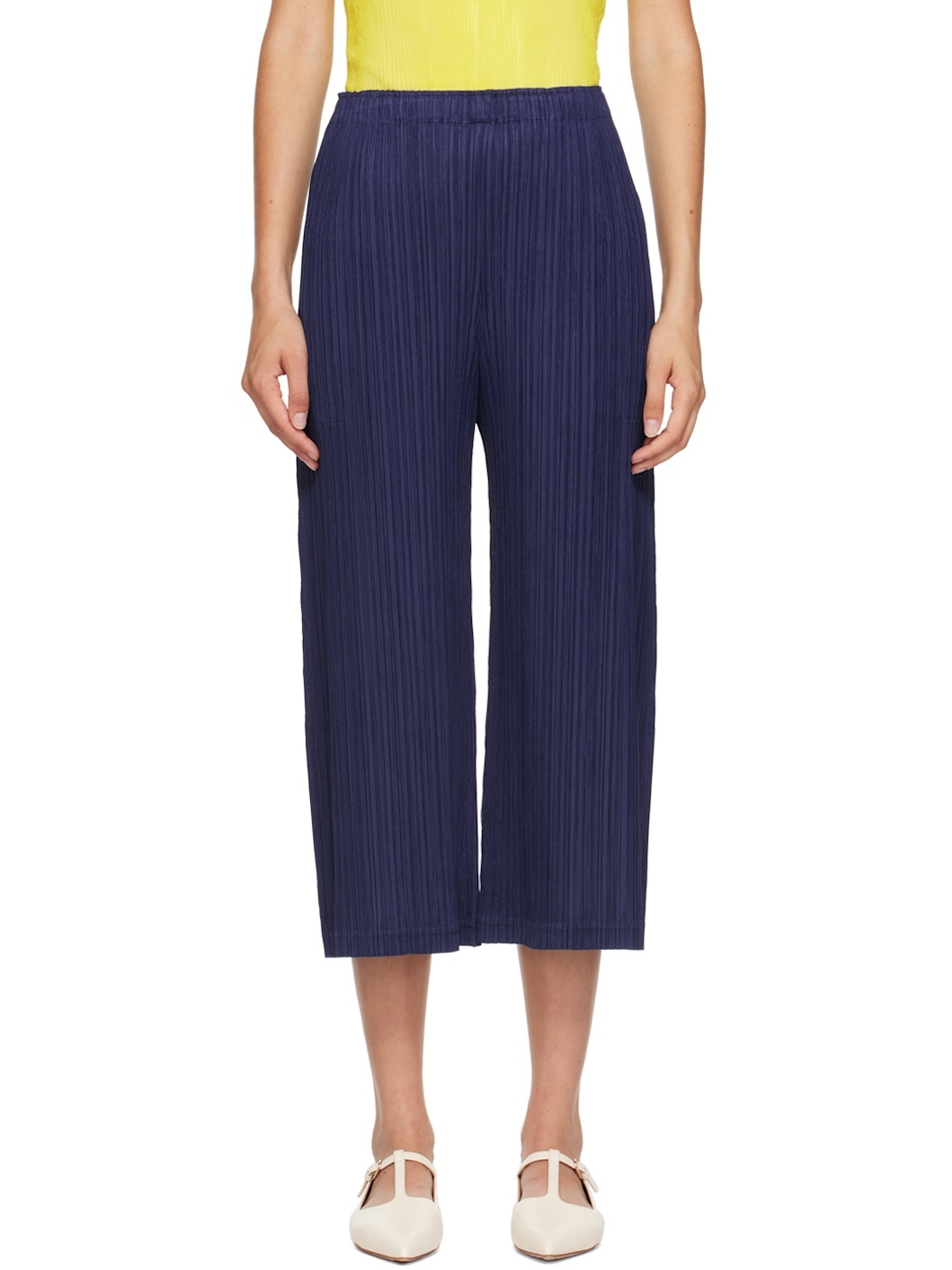 Navy Thicker Bottoms 1 Trousers - 1