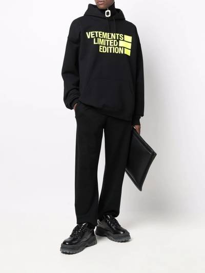 VETEMENTS Limited Edition logo-printed hoodie outlook