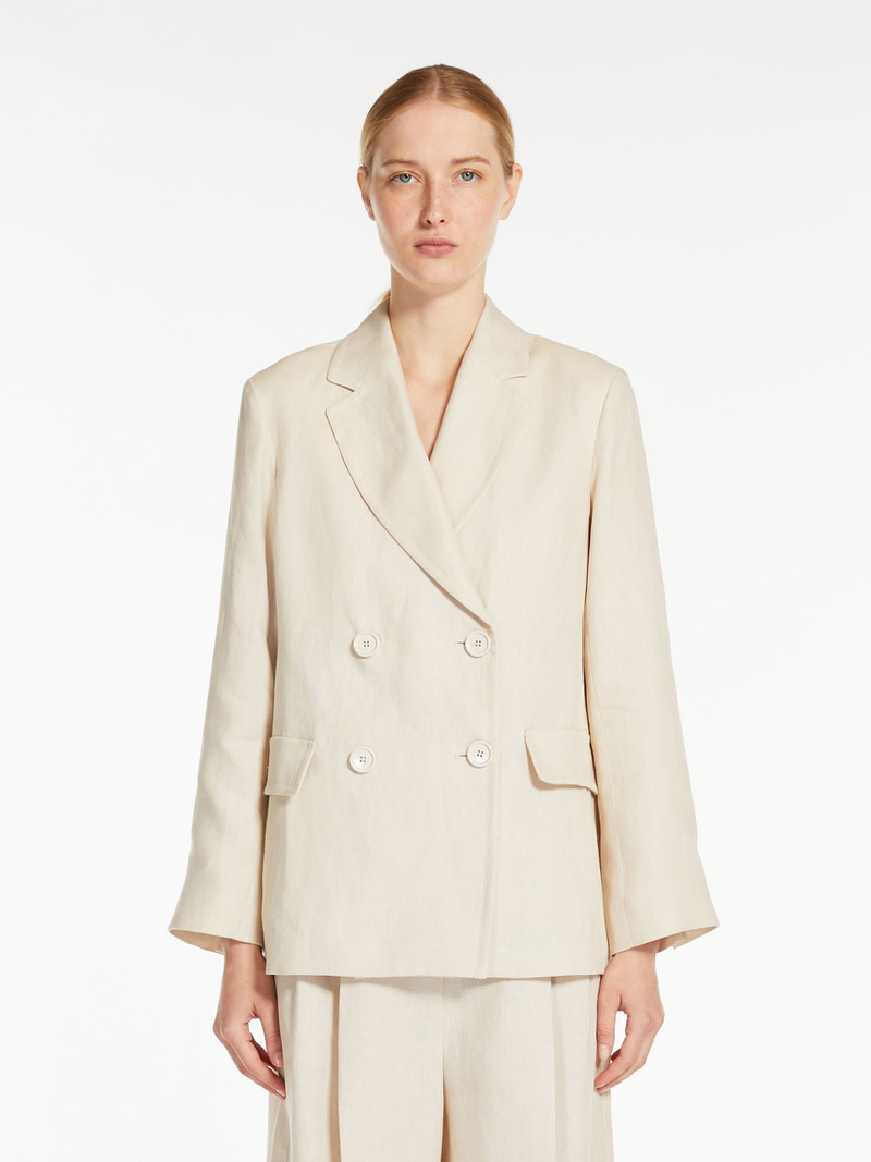 LAURA Double-breasted linen blazer 3