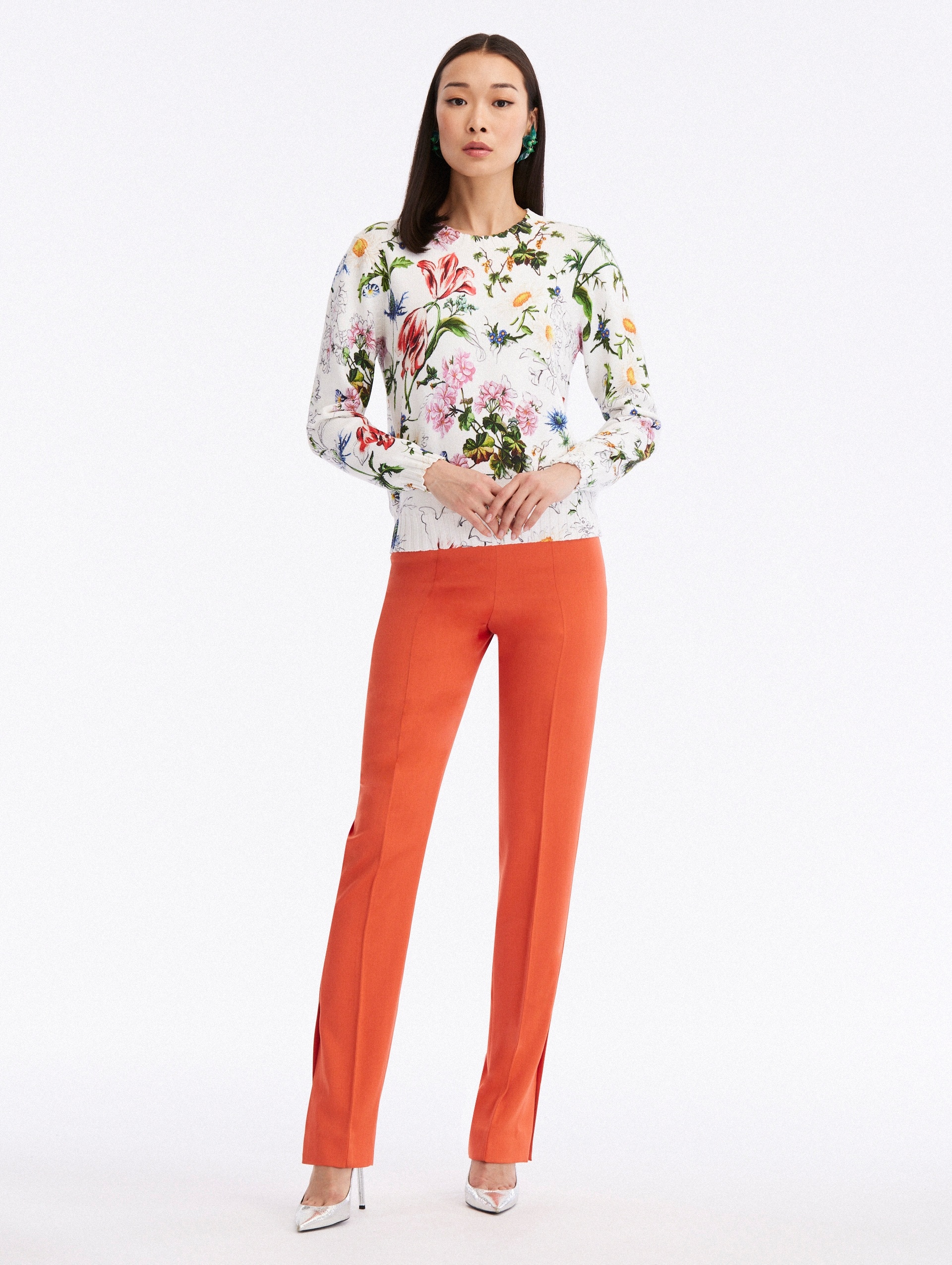 UNFINISHED FLORAL PRINTED PULLOVER - 2