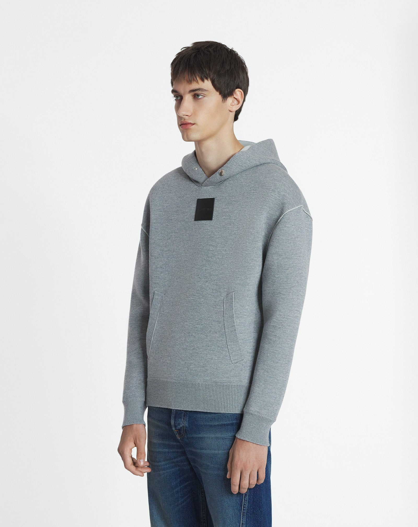 BAGGY WOOL HOODIE - 3