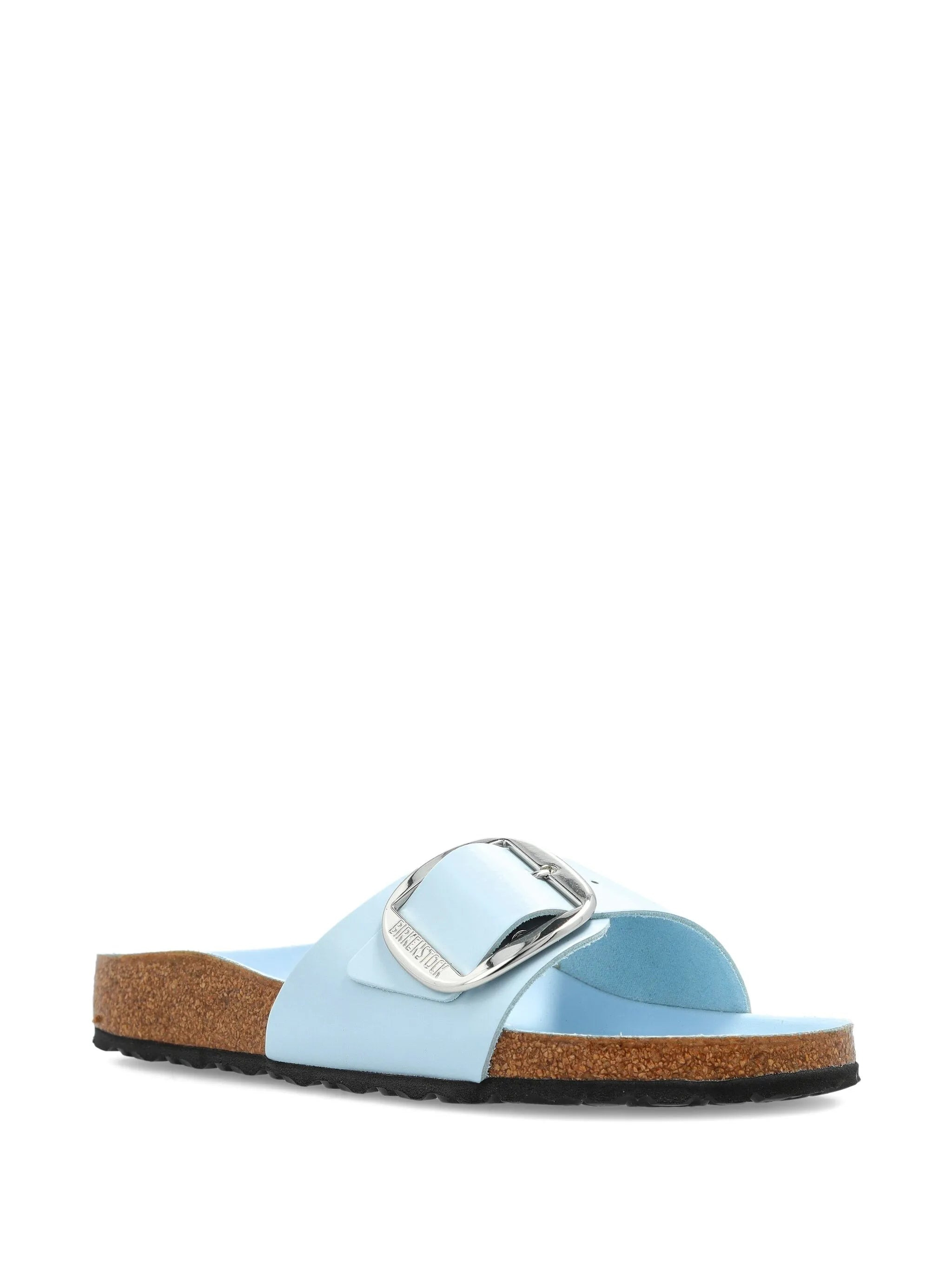 Birkenstock Buckle Patent Leather Flat Sandals - 2