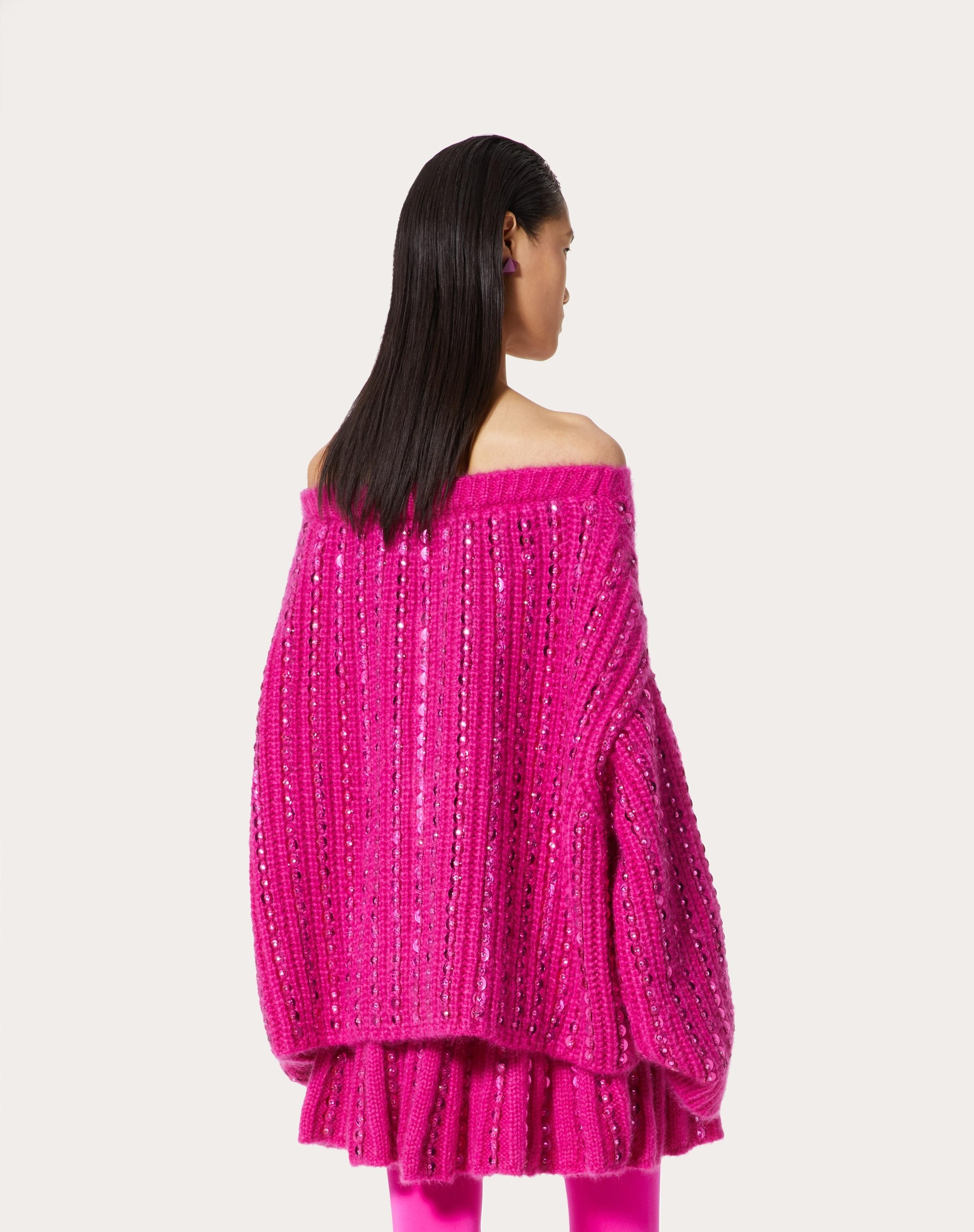 EMBROIDERED MOHAIR WOOL SWEATER - 4