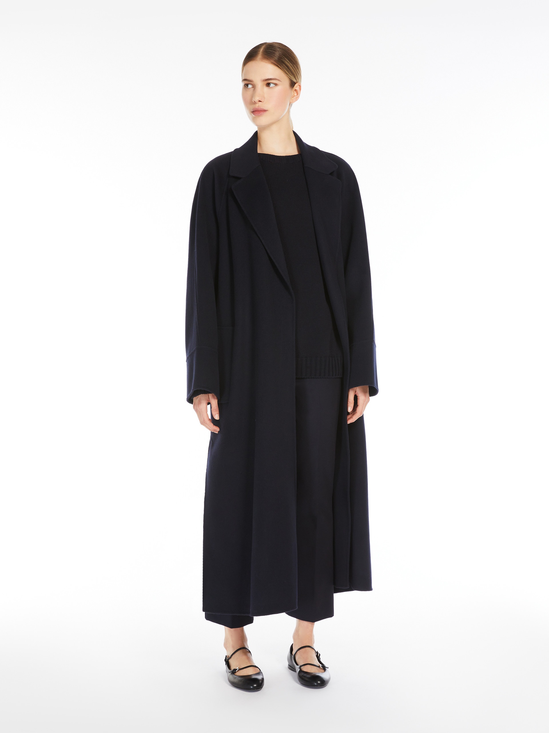 AGATA Double-faced wool coat with belt - 2