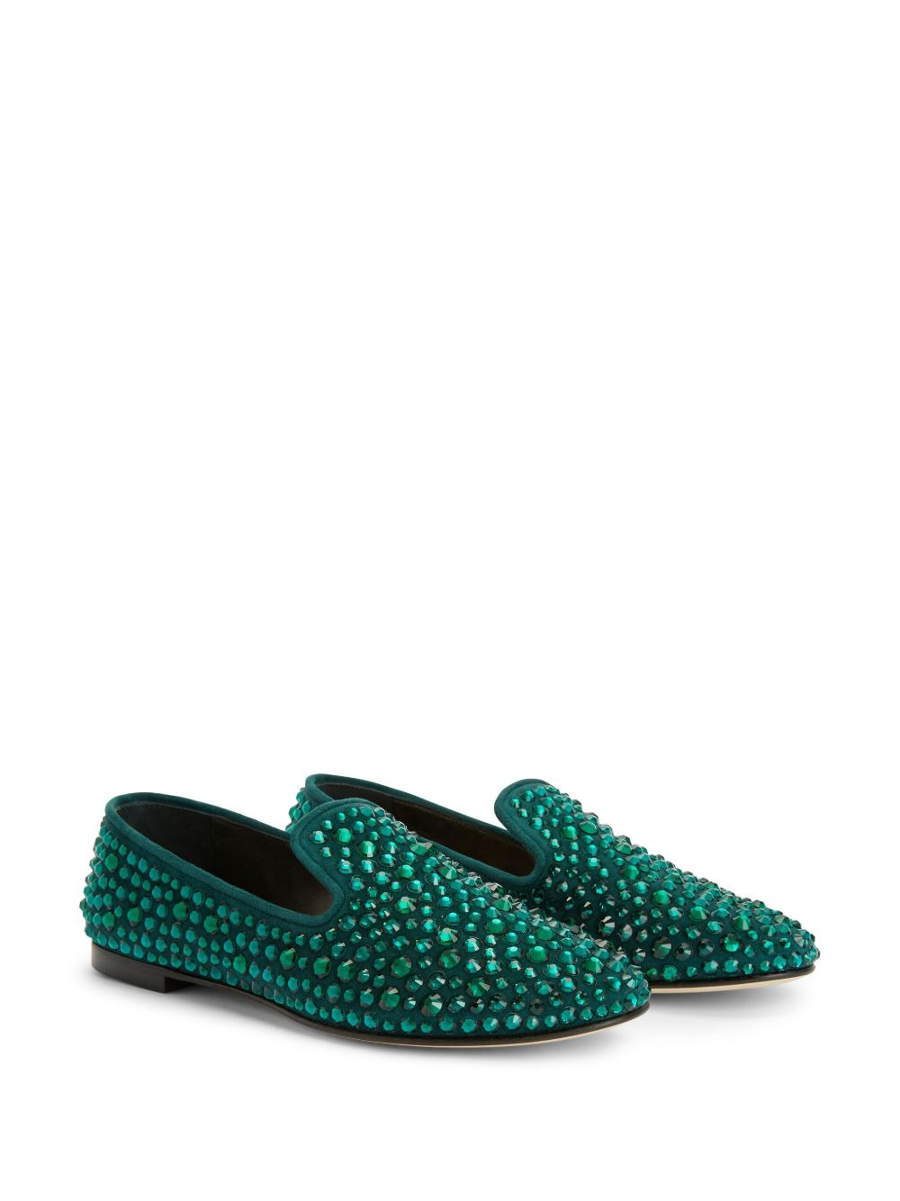 Evangeline crystal-embellished loafers - 2