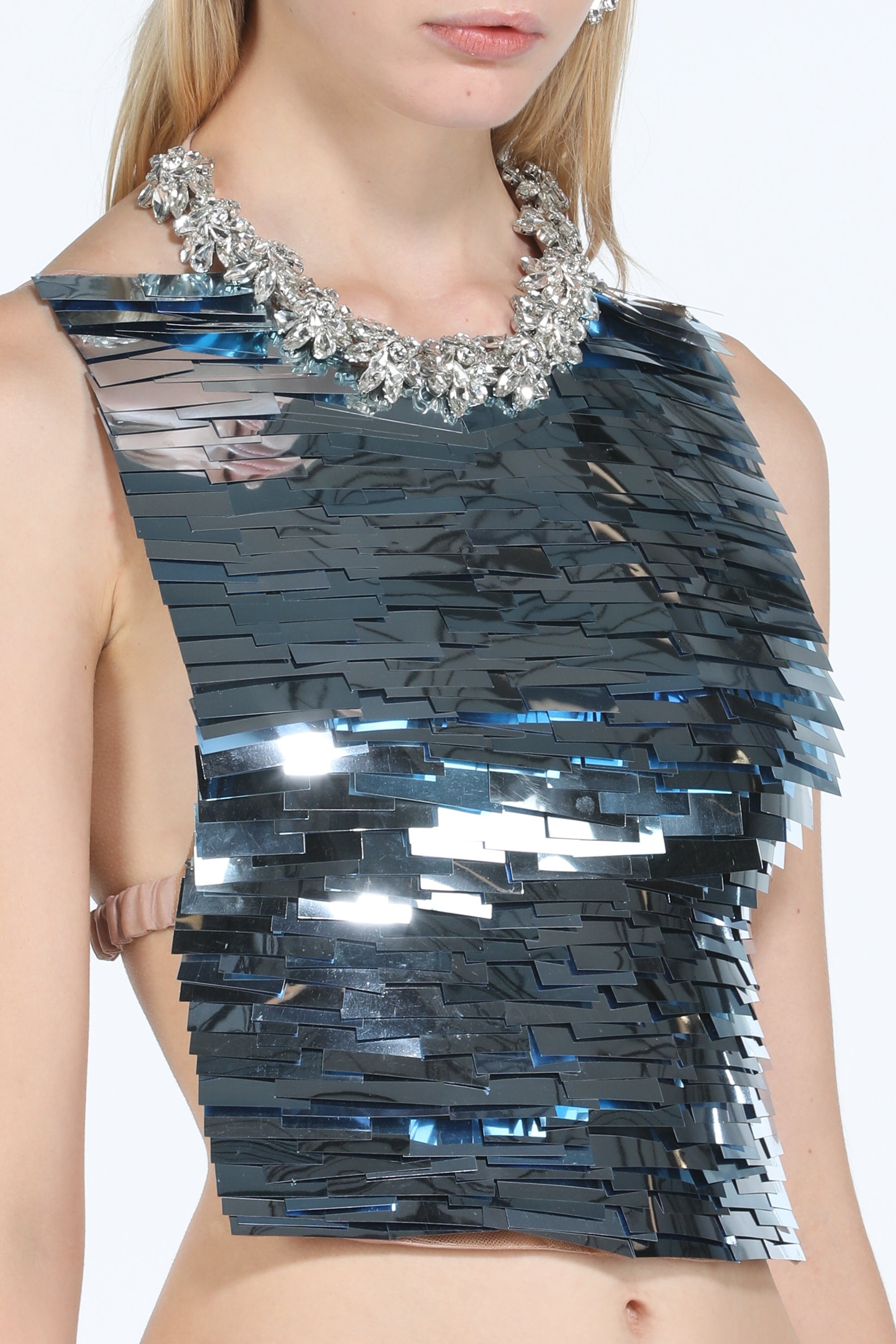 PAILLETTE-EMBELLISHED CROP TOP - 5