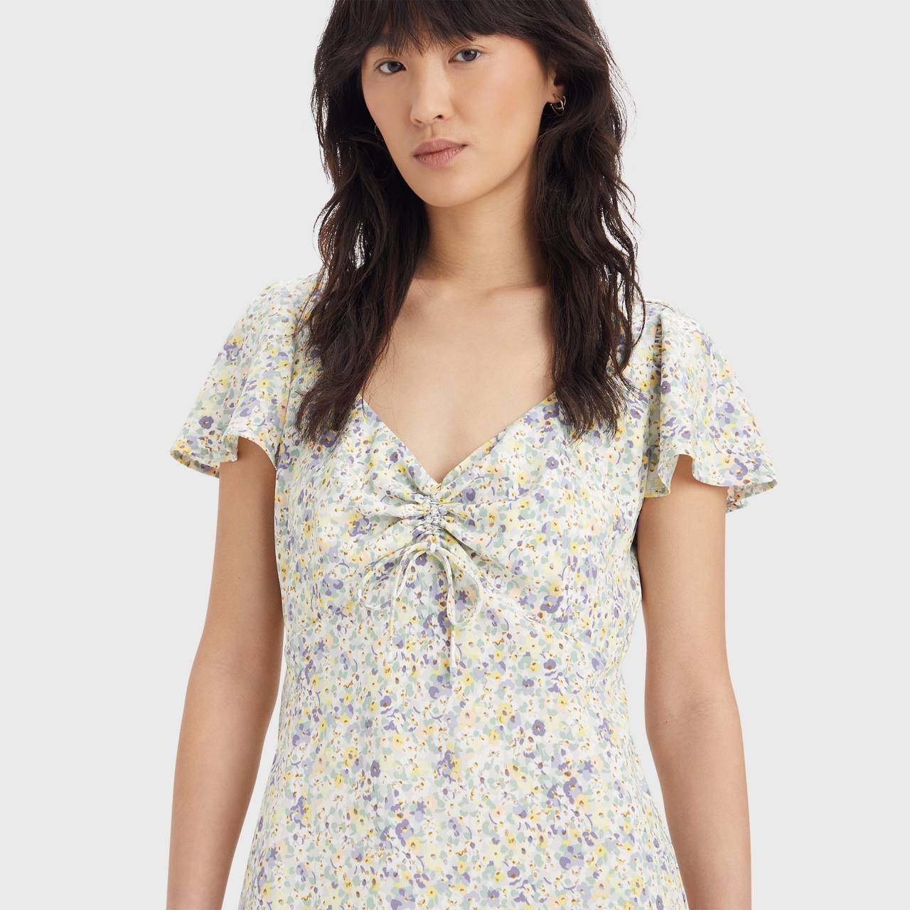 SKYLAR FLUTTER SLEEVE DRESS - 5