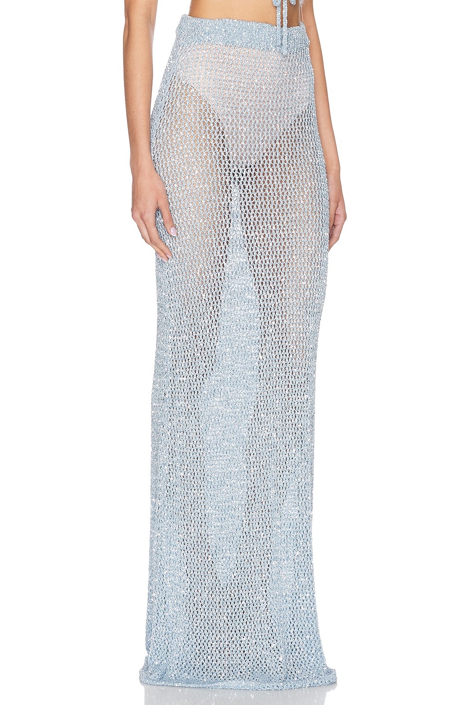 Sequin Crochet Maxi Skirt - 2