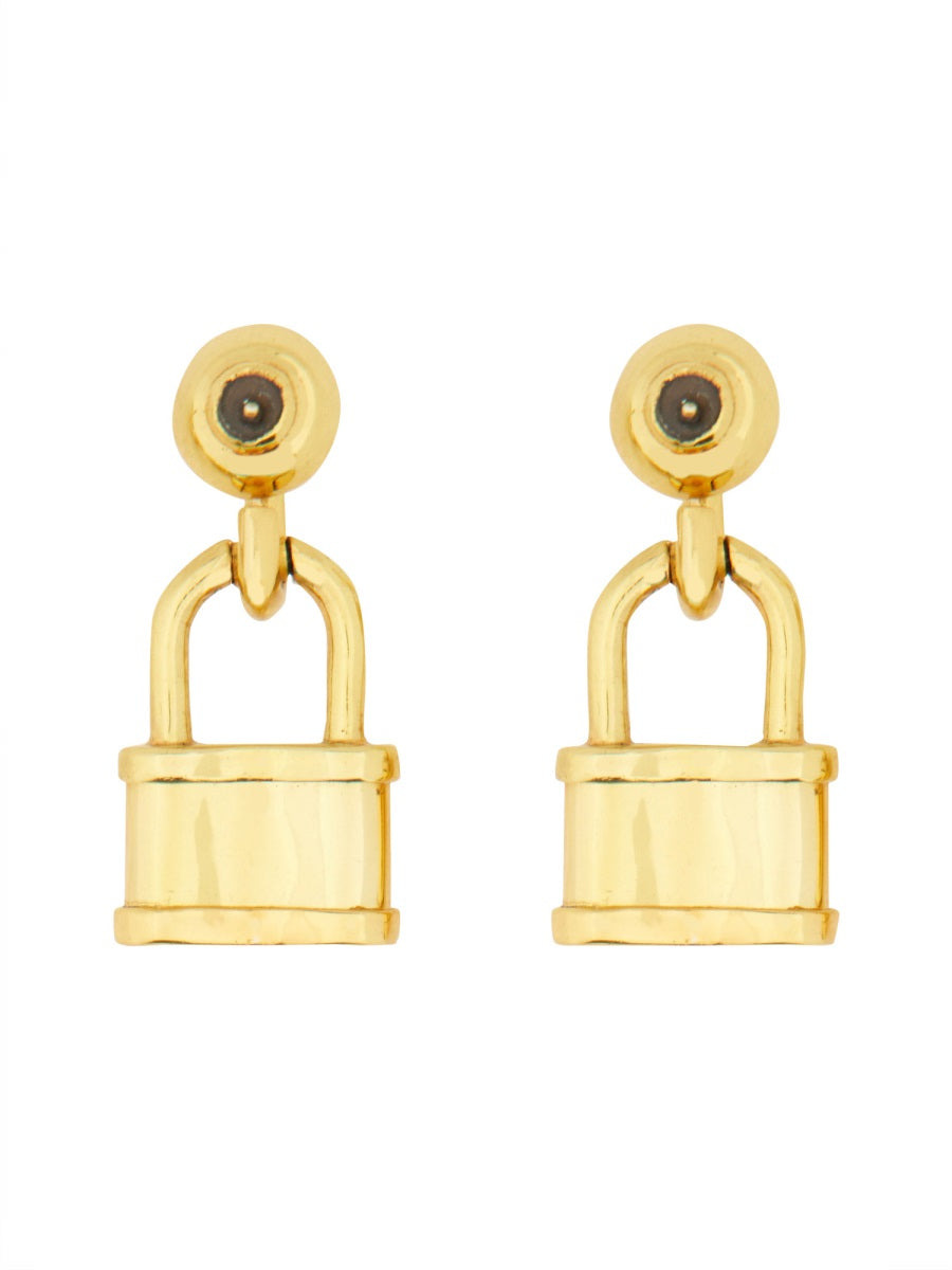 Extra Small Earrings With Padlock - 2