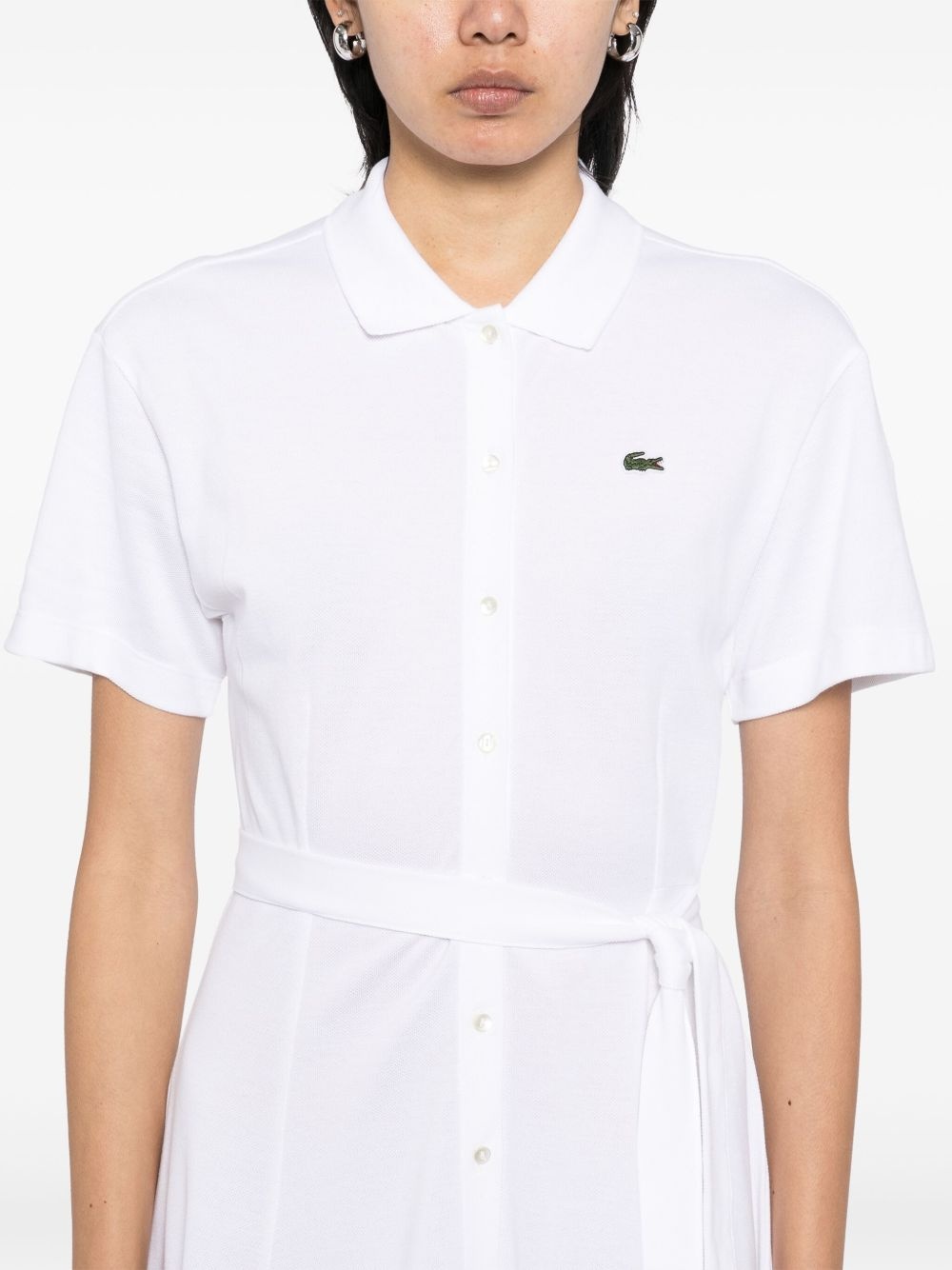 piqué flared polo dress - 5