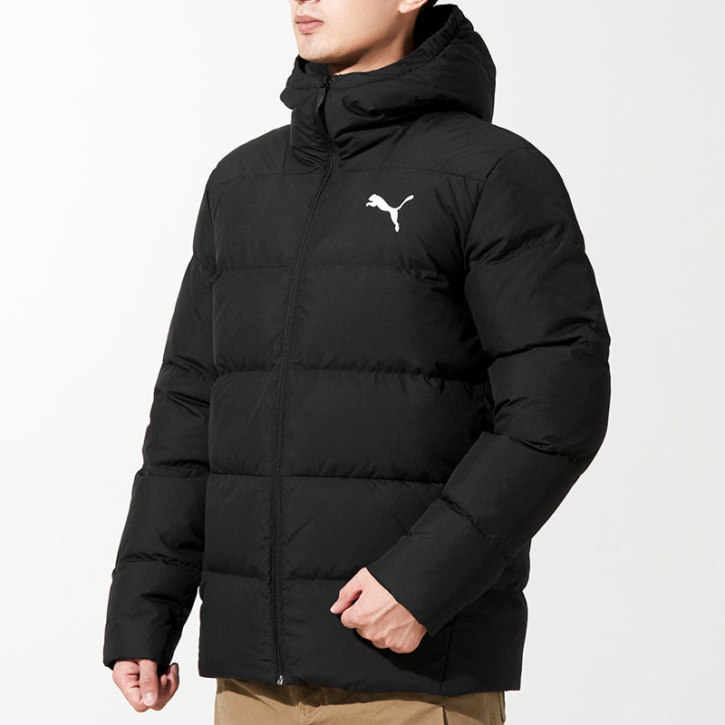 PUMA Logo Down Jacket 'Black' 534936-01 - 5
