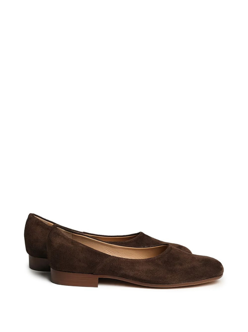 Smokedbone suede slip-on slippers 1