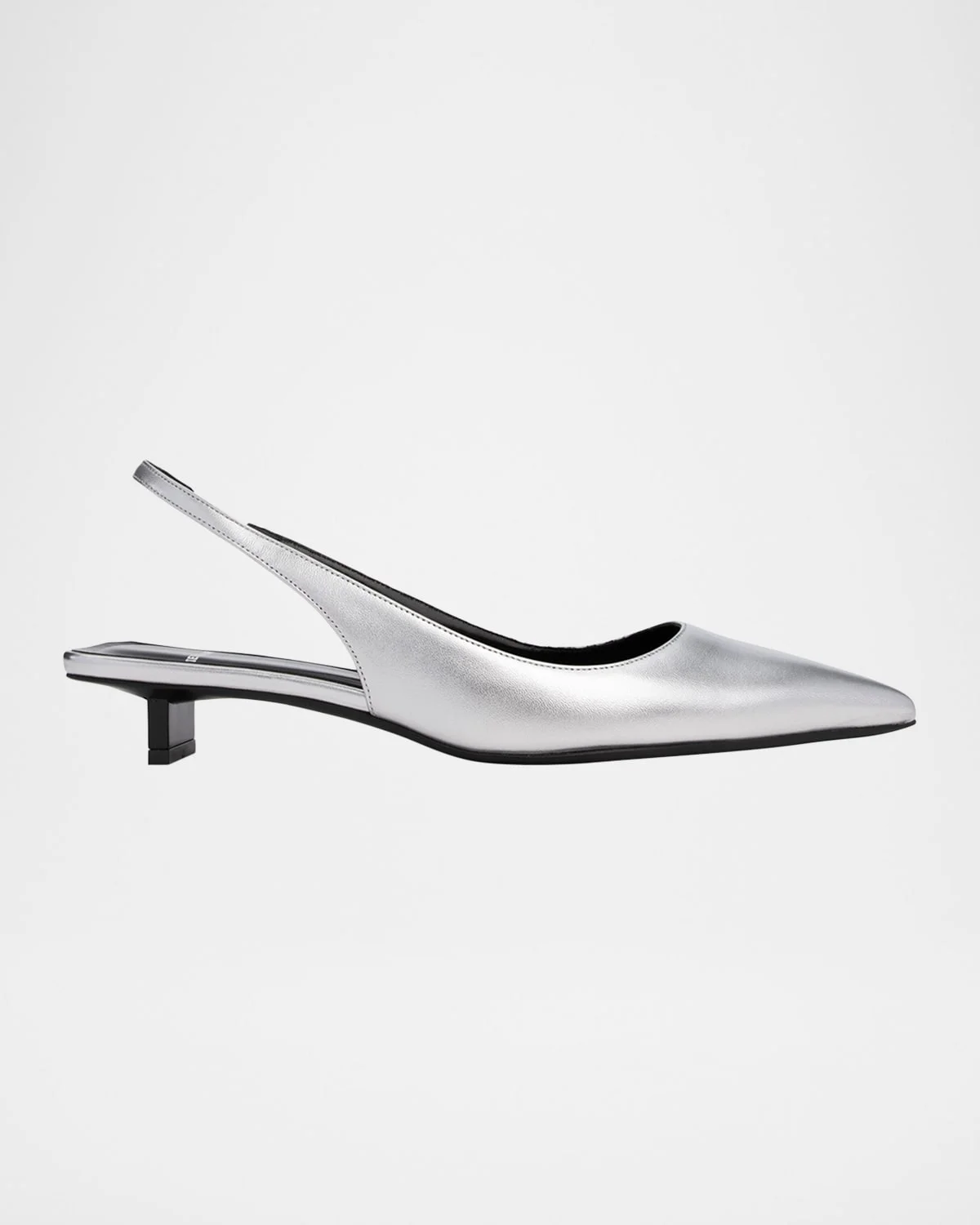 Stella Metallic Leather Slingback Pumps - 1
