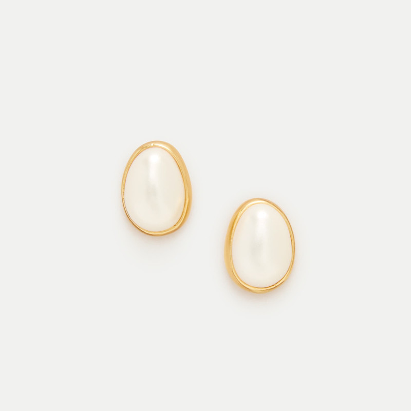 Inset pearl earrings 1