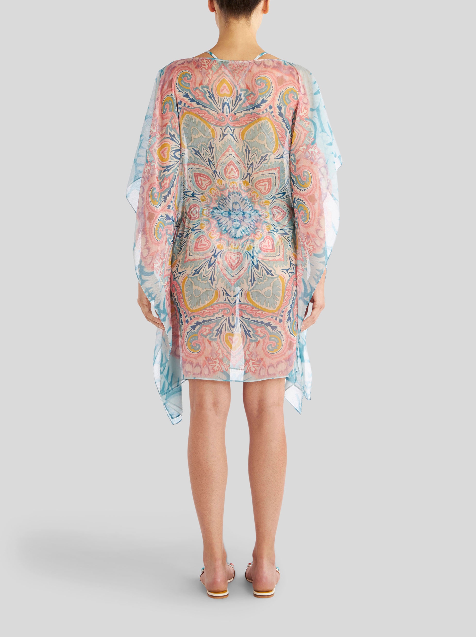 MINI DRESS WITH PAISLEY SUNBURST - 4