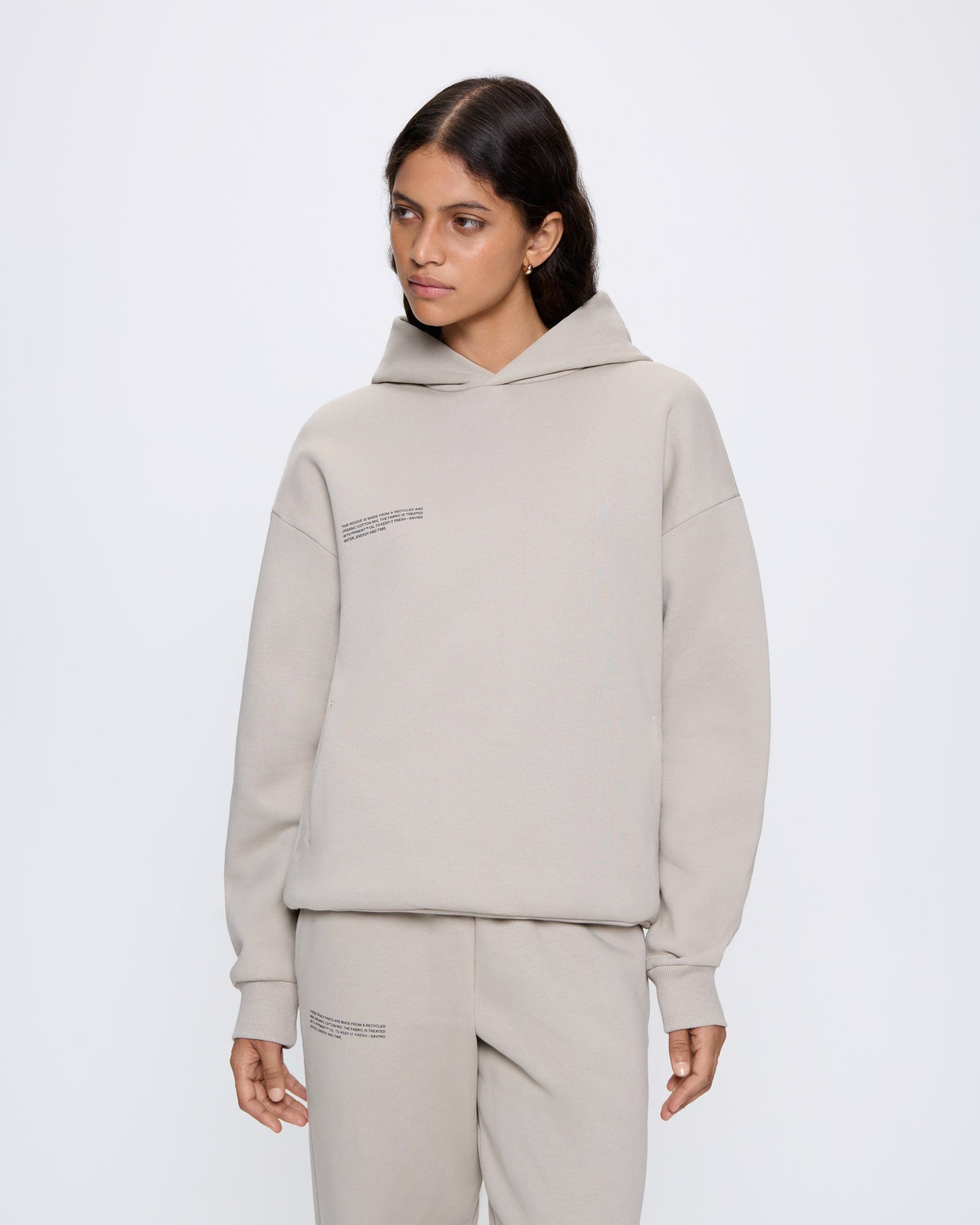 Womens 365 Heavyweight Hoodie - Stone - 2