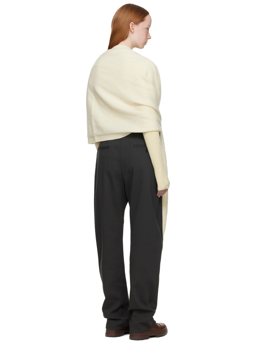 Off-White Wrap Scarf - 3