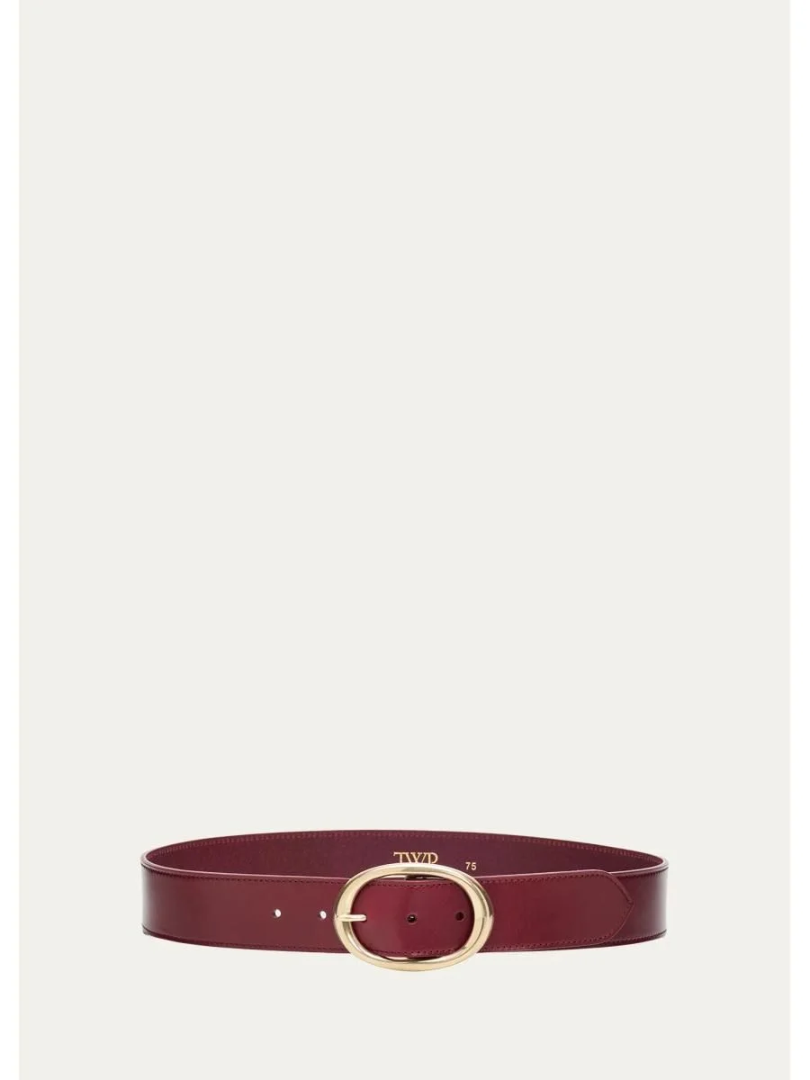 Wide Leather Belt - 1