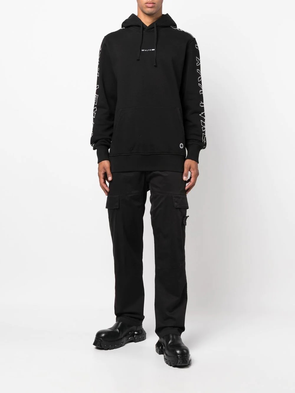logo-print hoodie - 2