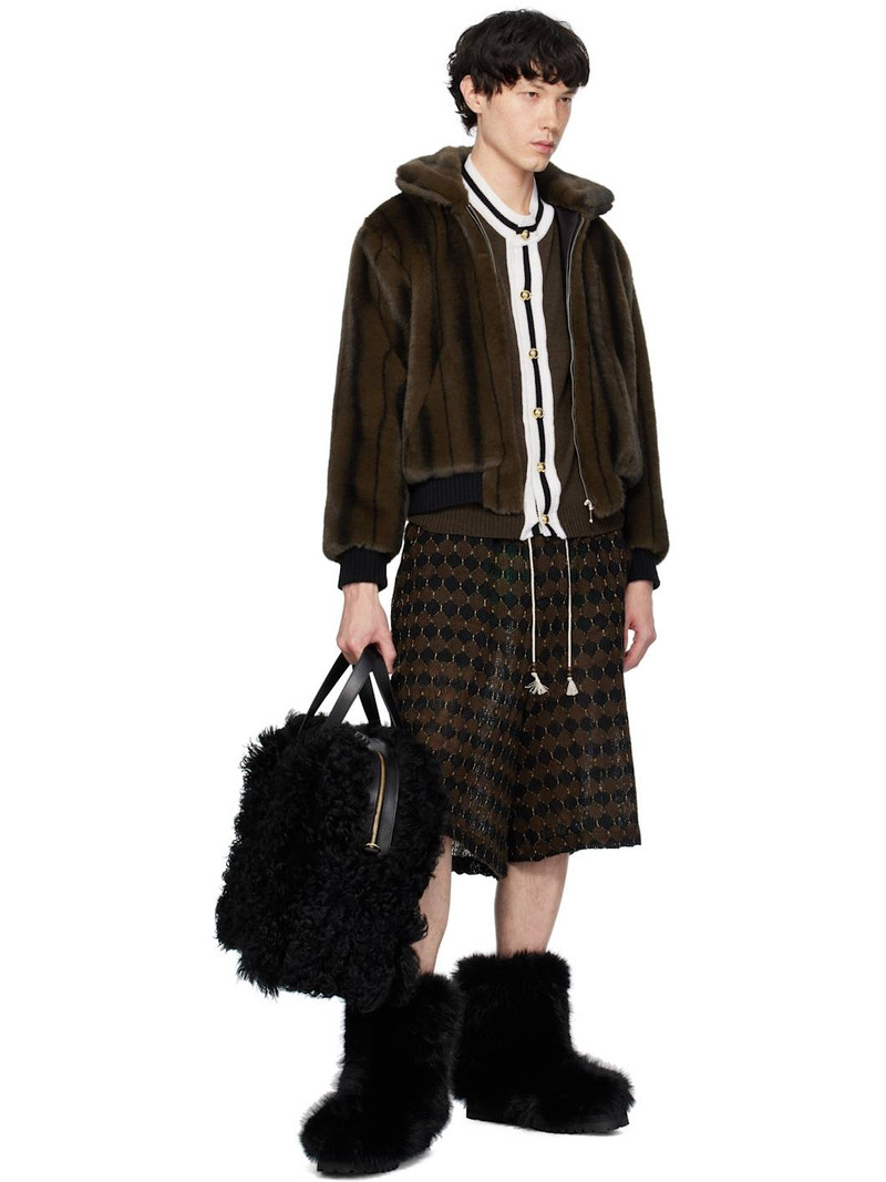 ERNEST W. BAKER Black Faux-Fur Boots outlook