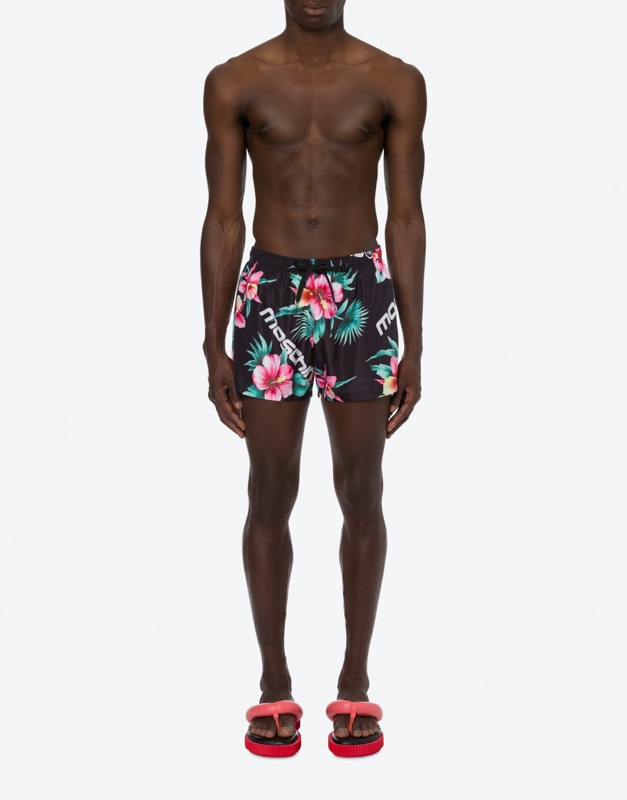 HIBISCUS PRINT BEACH BOXERS - 2