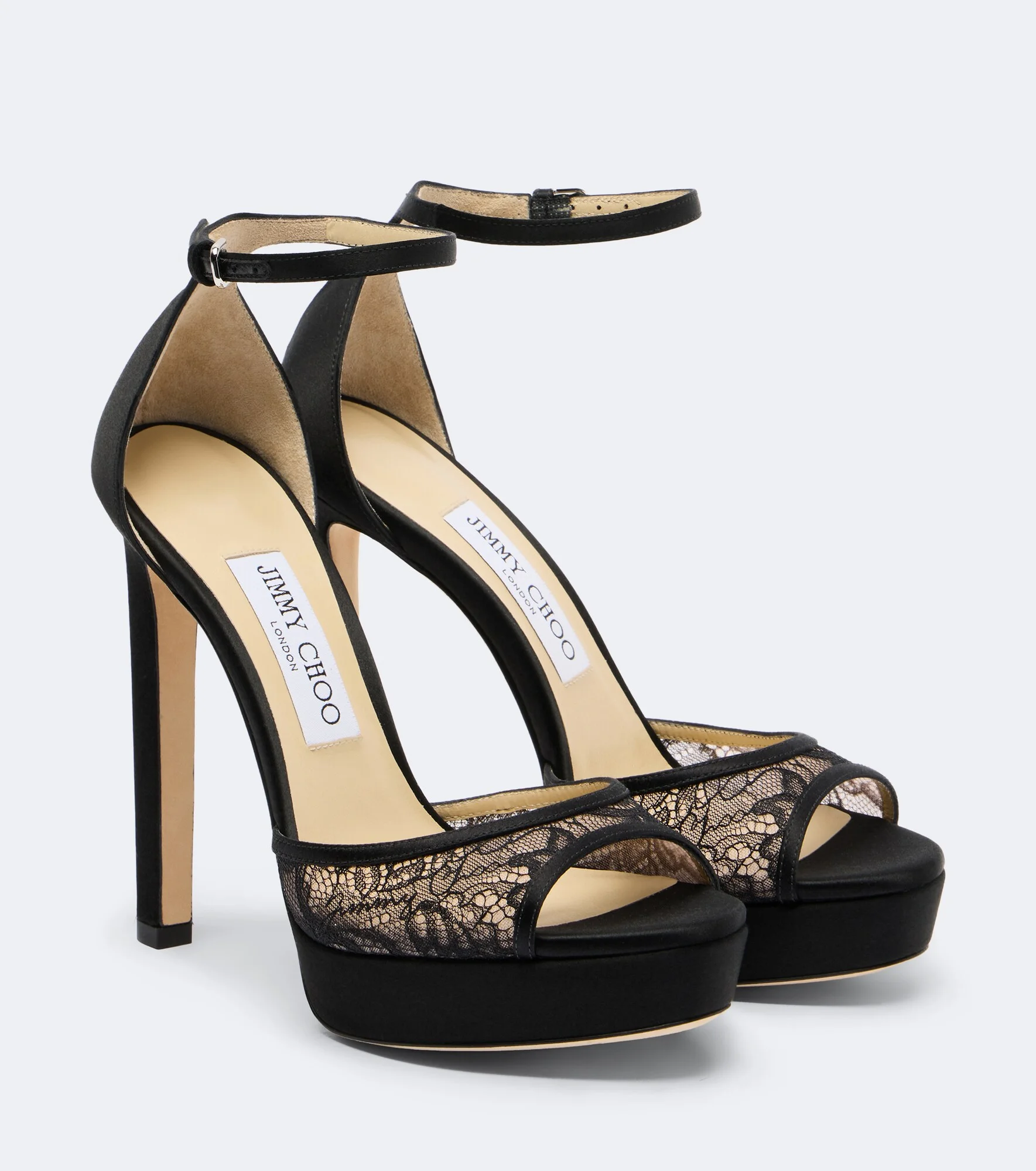 Pattie lace platform sandals - 1