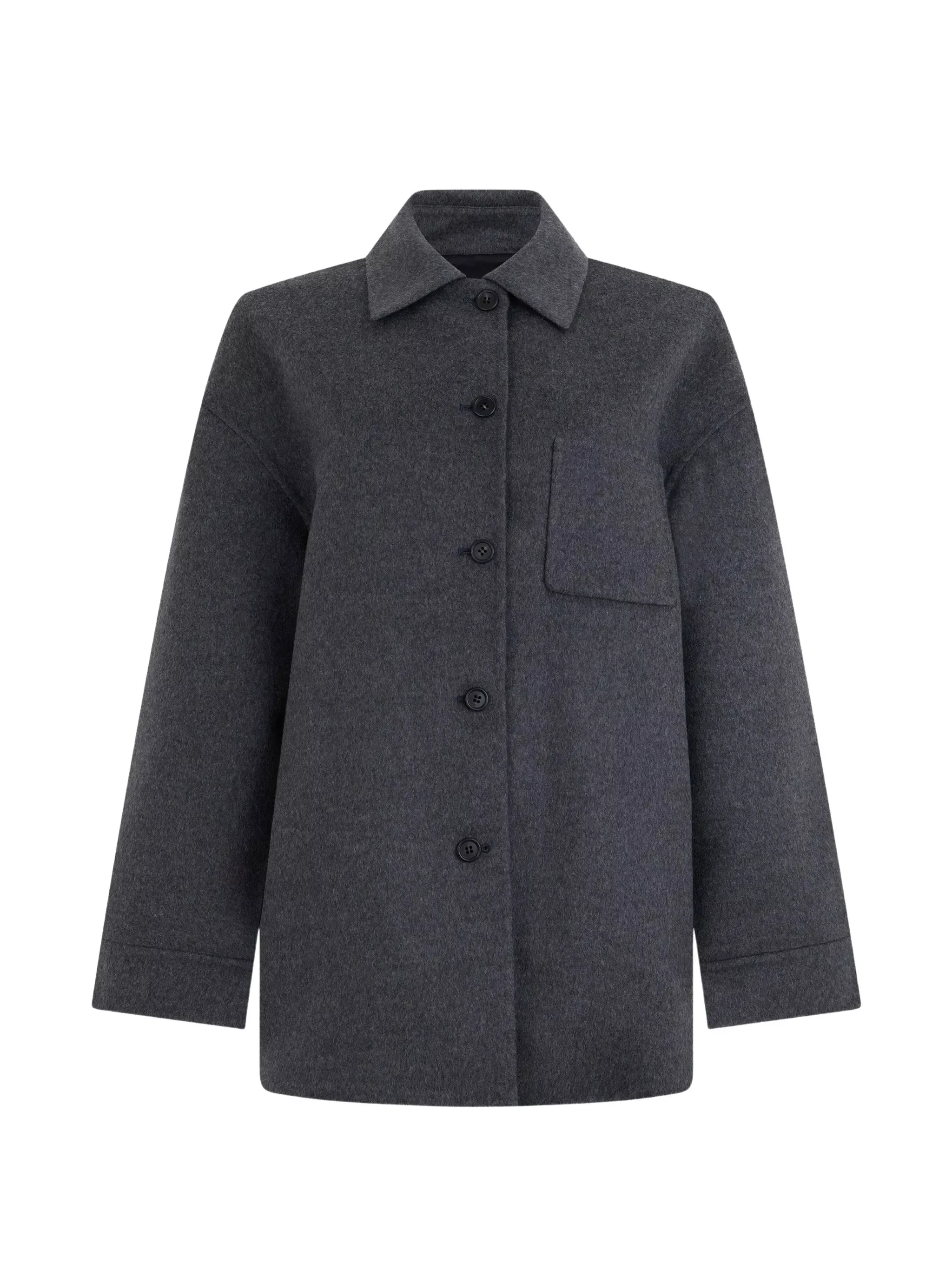 Jacket with Buttons and Chest Pocket - 1