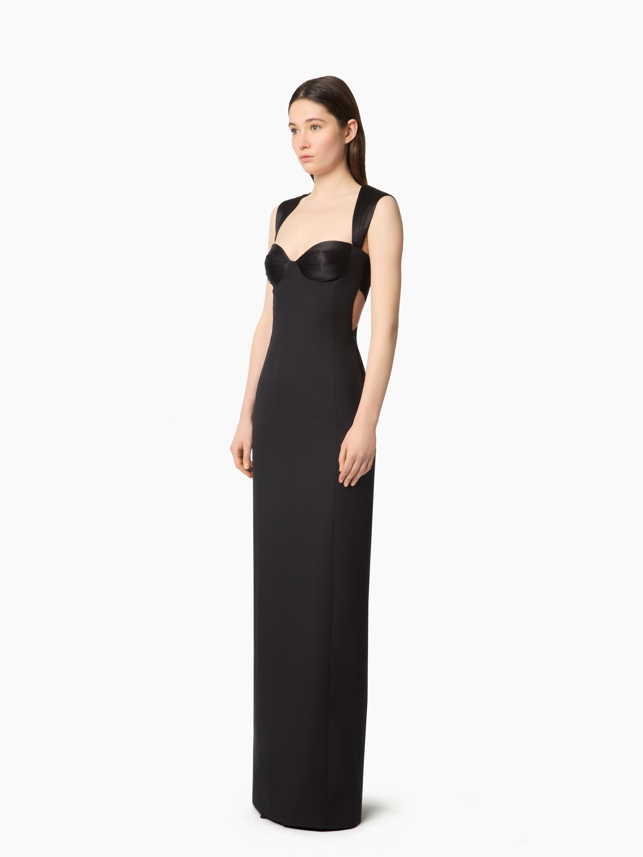 Open Back Wool Dress - 2