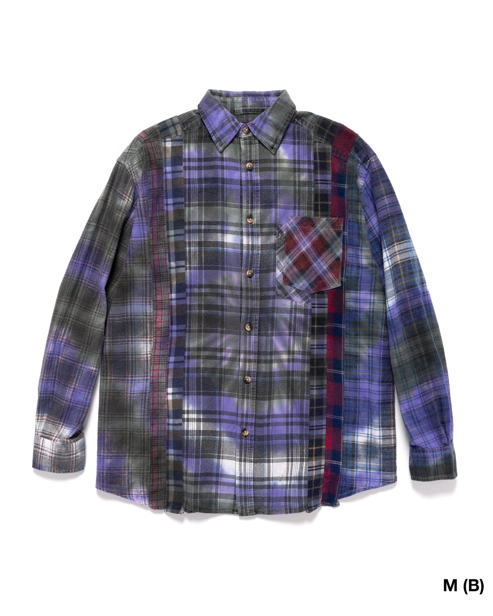 FLANNEL SHIRT -> 7 CUTS SHIRT / TIE DYE ASSORTED - 9