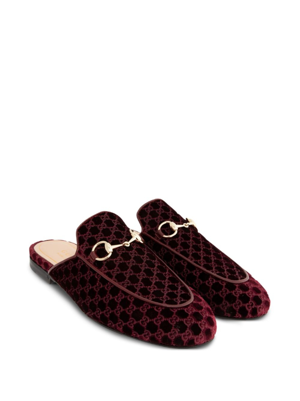 Gucci Women Princetown Velvet Slippers - 3