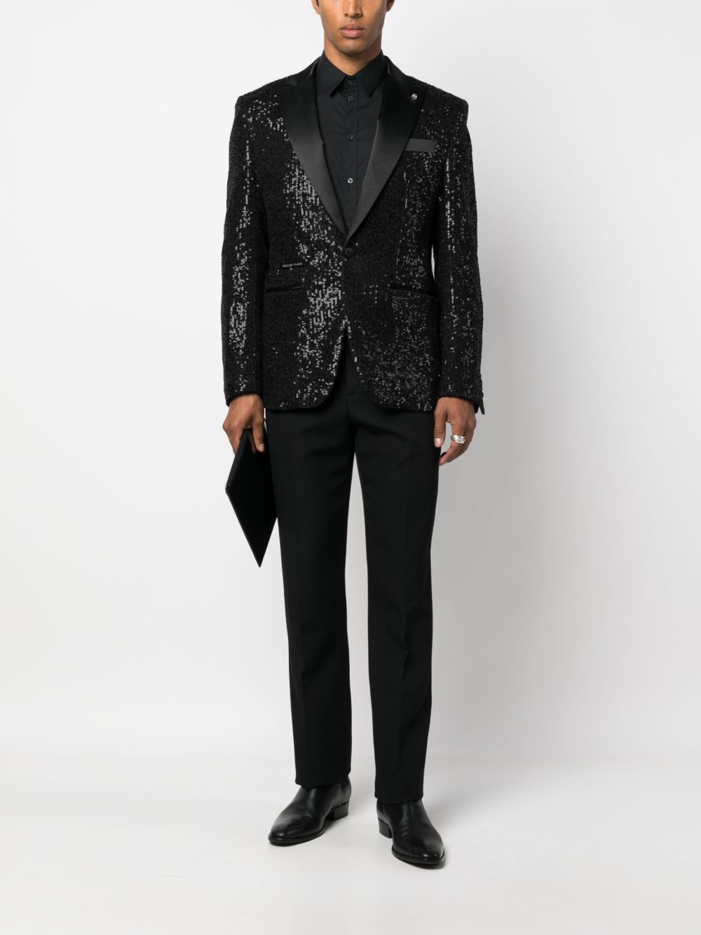 sequin-embellished blazer - 2